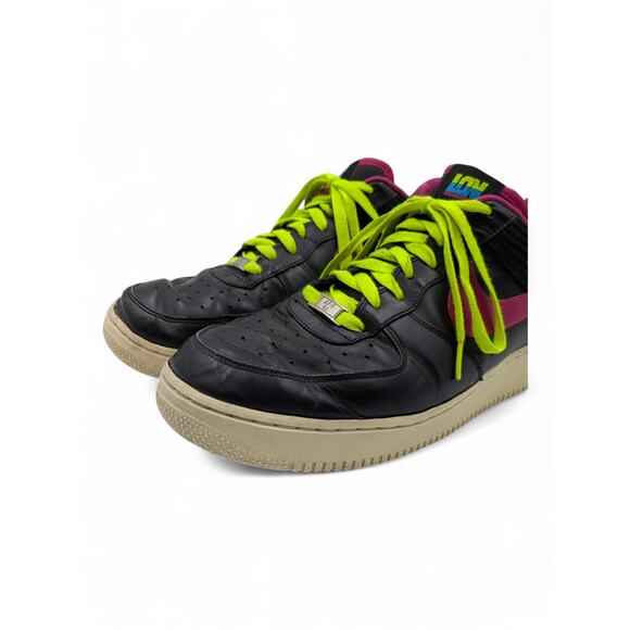 NIKE Air Force 1 Low London Shoes Sneakers Men\'s Black Fireberry 2012 - Size 12 main image 12